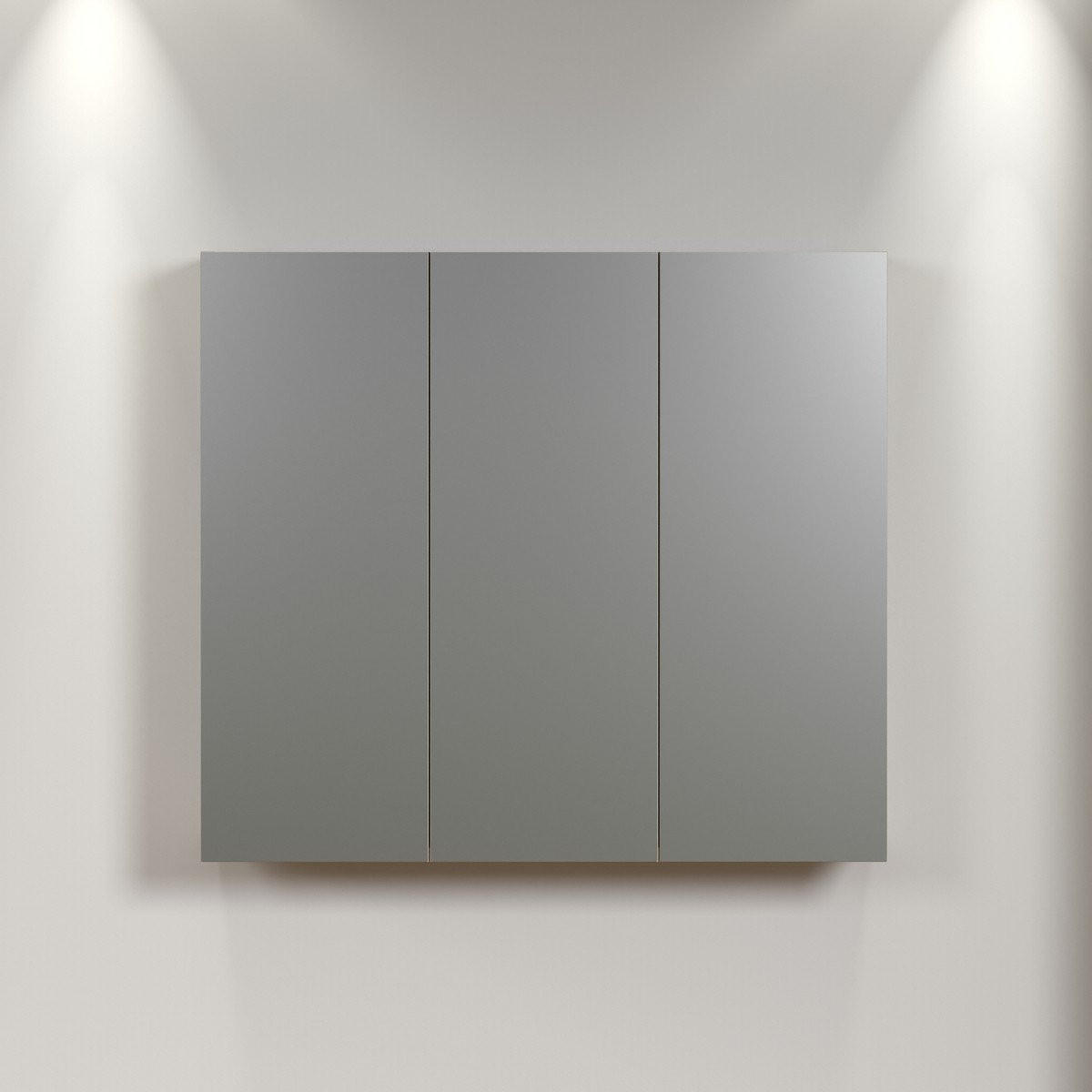 SPIEGELSCHRANK PureBliss Anthrazit - Anthrazit, Holzwerkstoff (90/80/20cm) - Trendteam