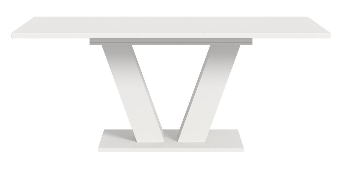 ESSTISCH weiß, Küchentisch ausziehbar 150 - 190 cm - Weiß, Holzwerkstoff/Metall (150/90/76cm) - Inn.Furn