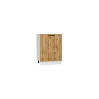 HERDUMBAUSCHRANK D60 PC ( S1600/9 ) – BONO – Praktisch und organisiert für Ihre Küche – Gold / Eiche - Eichefarben, Holzwerkstoff (60/82/51cm) - ROYAL24_MARKT
