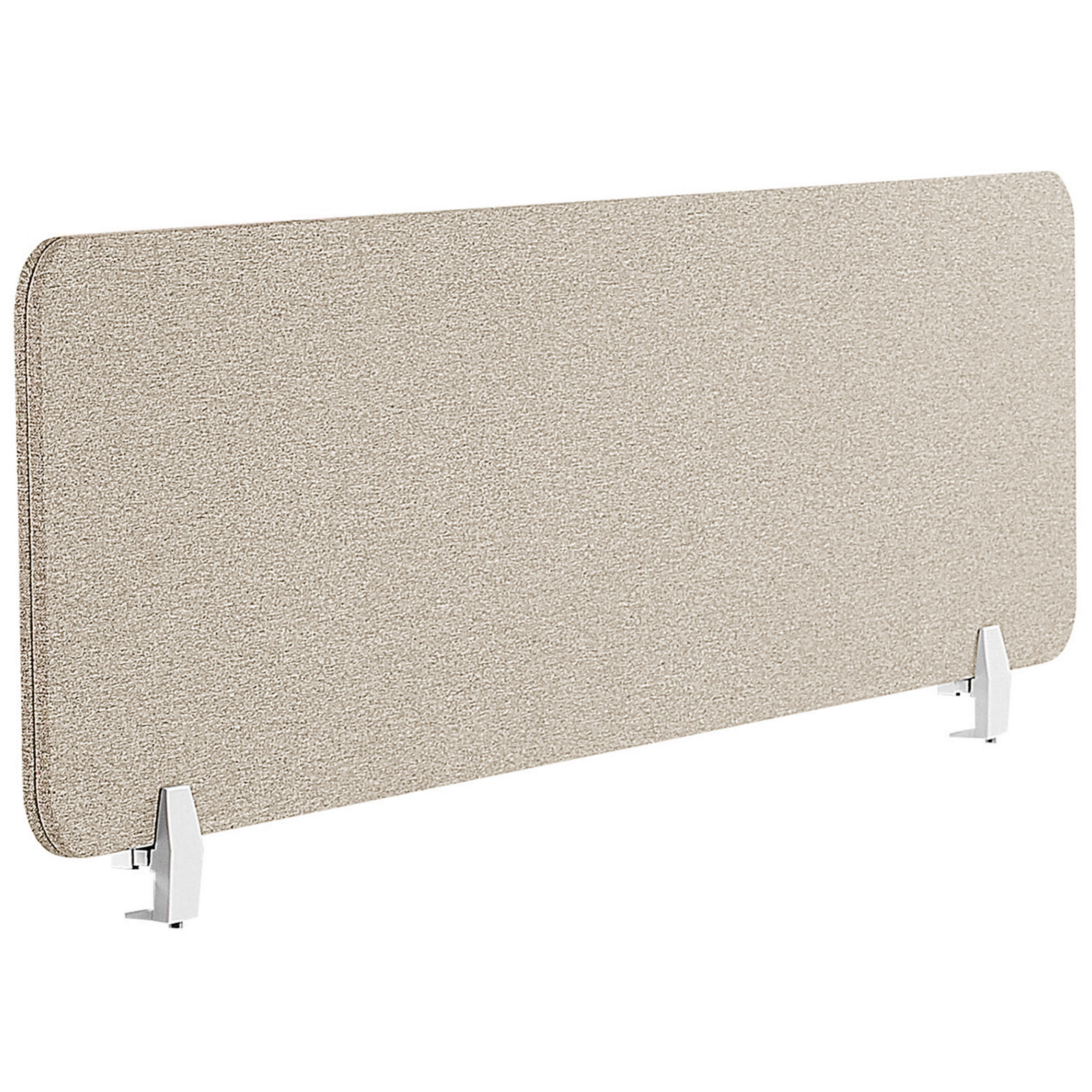 SCHREIBTISCHTRENNWAND 130 x 40 cm Beige Wally - Beige, Textil (130/40/2cm) - Beliani