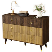 KOMMODEN-SIDEBOARD 120/40/81 cm mit 6 Schubladen im Retro-Look - Naturfarben, Holzwerkstoff (120/81/40cm) - BEAOK