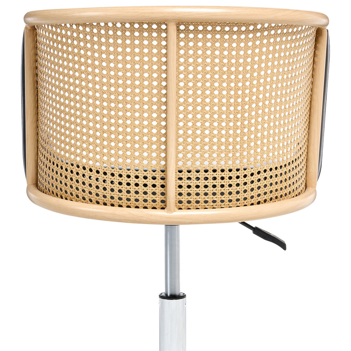 SCHREIBTISCHSTUHL Schwarz Elkhart - Silberfarben/Schwarz, Kunststoff (50/69/50cm) - Beliani