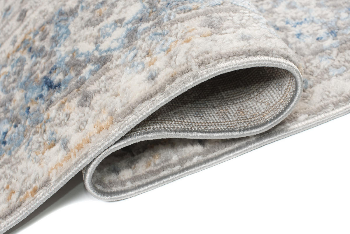 TEPPICH VALLEY Grau Blau 300/400 cm - Blau, Textil (300/400cm) - Tapiso