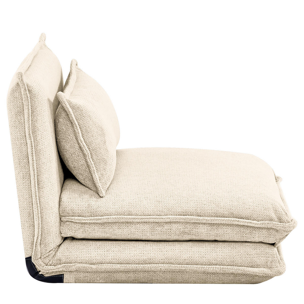 SCHLAFSESSEL - Creme, Textil/Metall (86/59/67cm) - home24