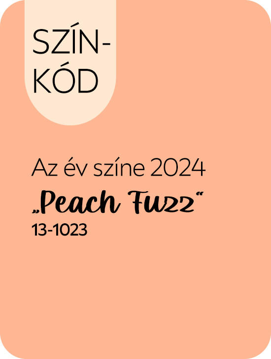 Az év színe 2024 "Peach Fuzz" - Színkód: 13-1023