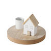 KERZENHALTER Domicil 6,5 cm - Eichefarben/Weiß, Kunststoff (10/6.5/10cm) - Boltze Home