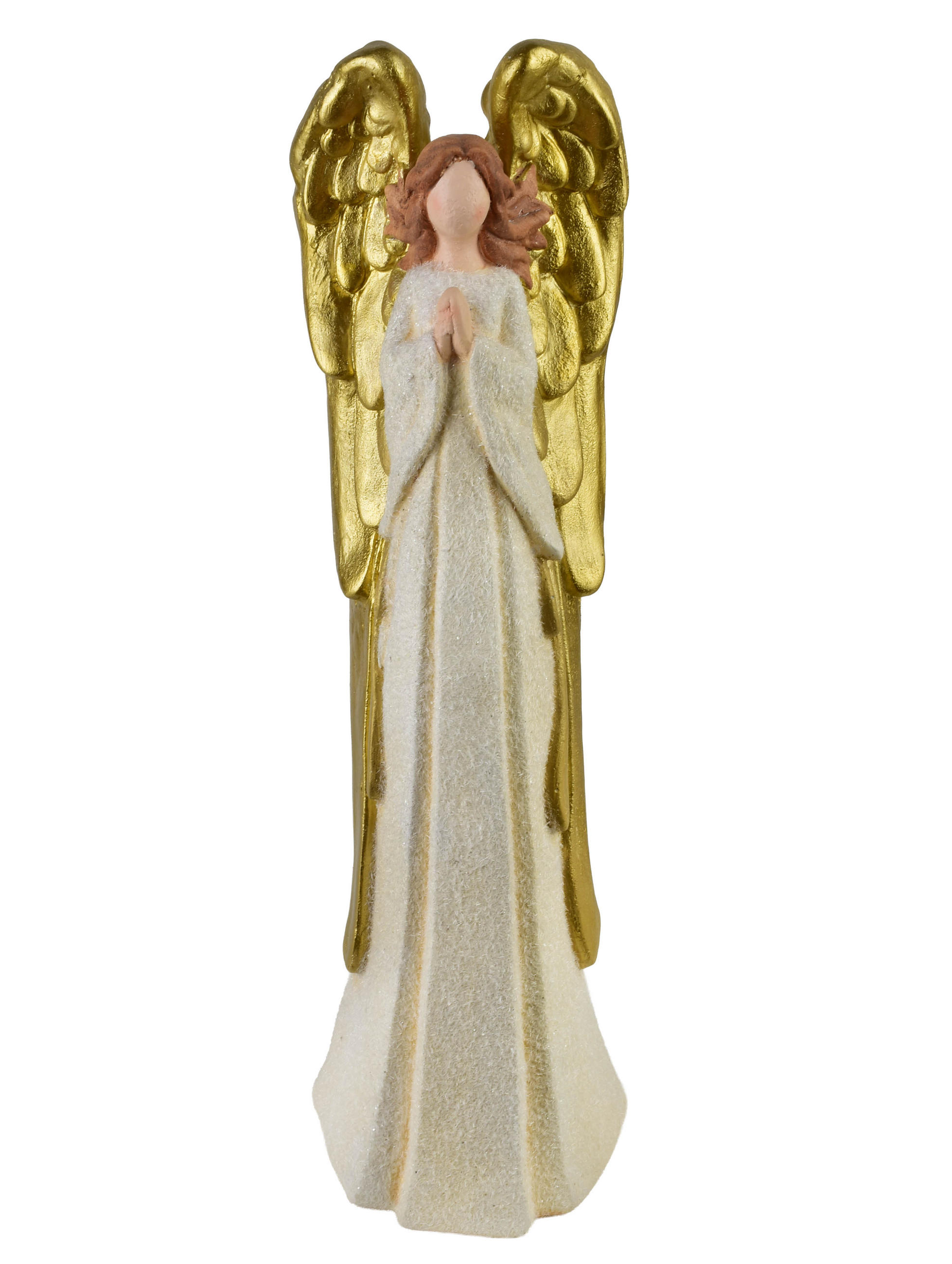 ENGELFIGUR Santa Lila - Beige, Keramik (18/59/19cm) - Mondex