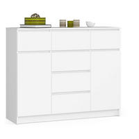 KOMMODE Weiß 120x40x99 cm - Weiß, Holzwerkstoff (120/99/40cm) - Akord