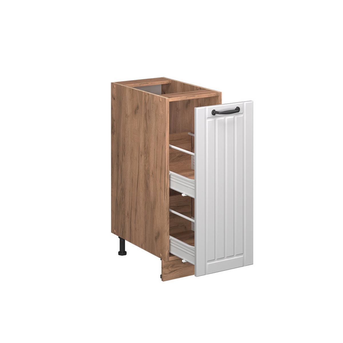 Honigeiche/Weiß, Holzwerkstoff (30/82/60cm) - Vicco