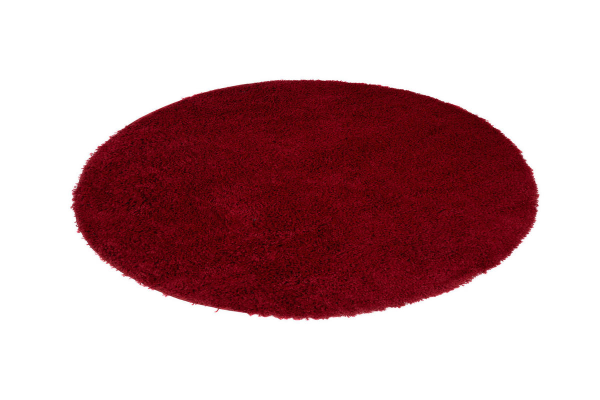 TEPPICH ESSENCE ROUND Rot 240/240 cm - Rot, Textil (240/240cm) - Tapiso