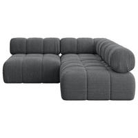 ECKSOFA modulares Sofa Samaro-L1 - 190x190x70 cm Dunkelgrau Cord - Dunkelgrau, Holzwerkstoff/Textil (190/190cm) - ALTDECOR