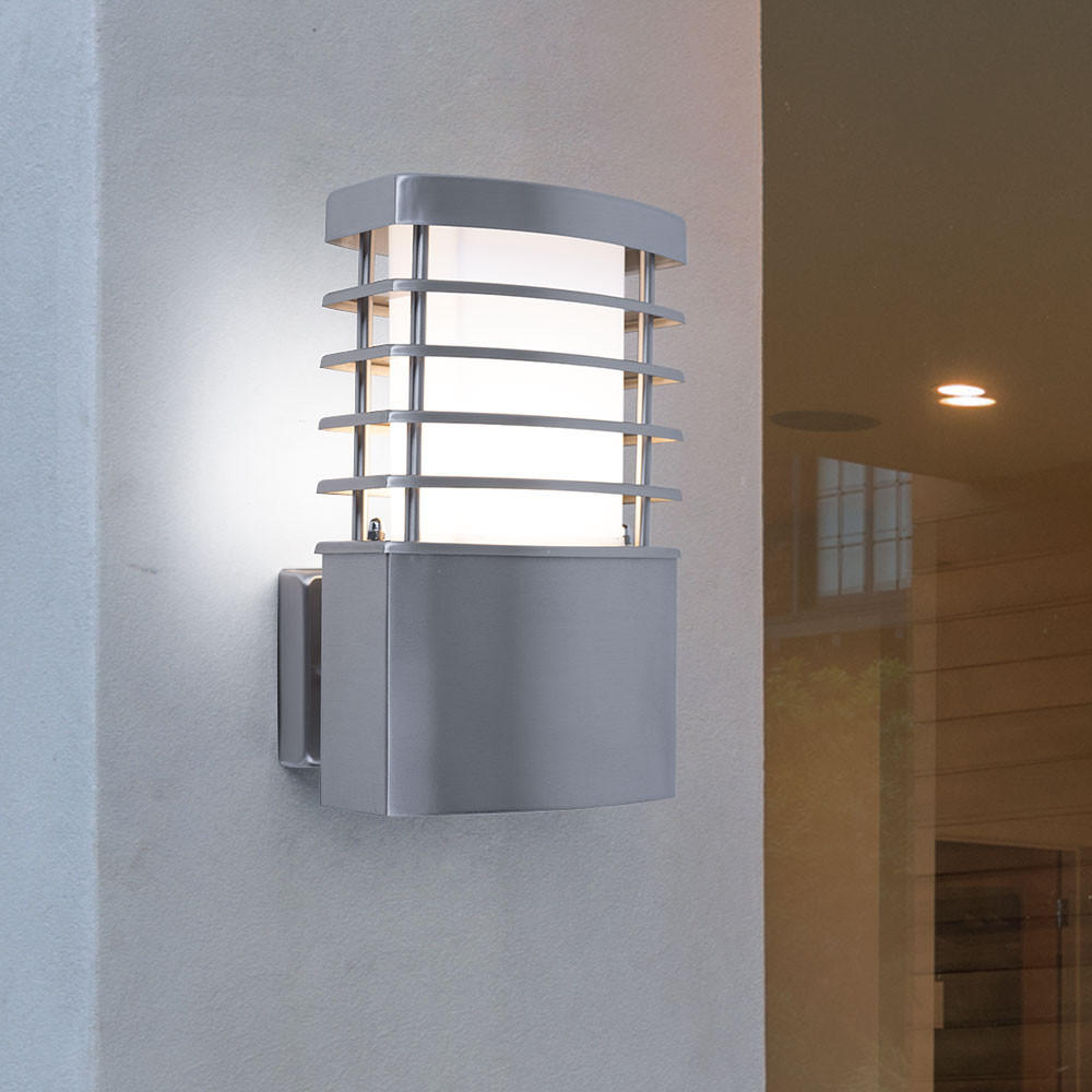LED AUSSENLEUCHTE CHESTA Edelstahl Silber - Silberfarben, Metall (13.4/14.2/23cm) - Wofi