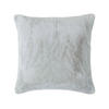 KISSENHÜLLE Kunstfell grau-rosé 46/46 cm - Hellgrau, Textil (46/46cm) - Homescapes