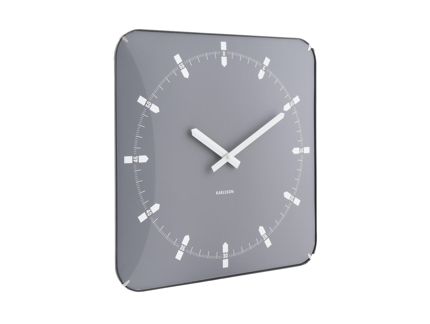 WANDUHR Sucinto Dome Grau 4.5/35/35 cm - Grau, Kunststoff (35/35/4.5cm) - Karlsson