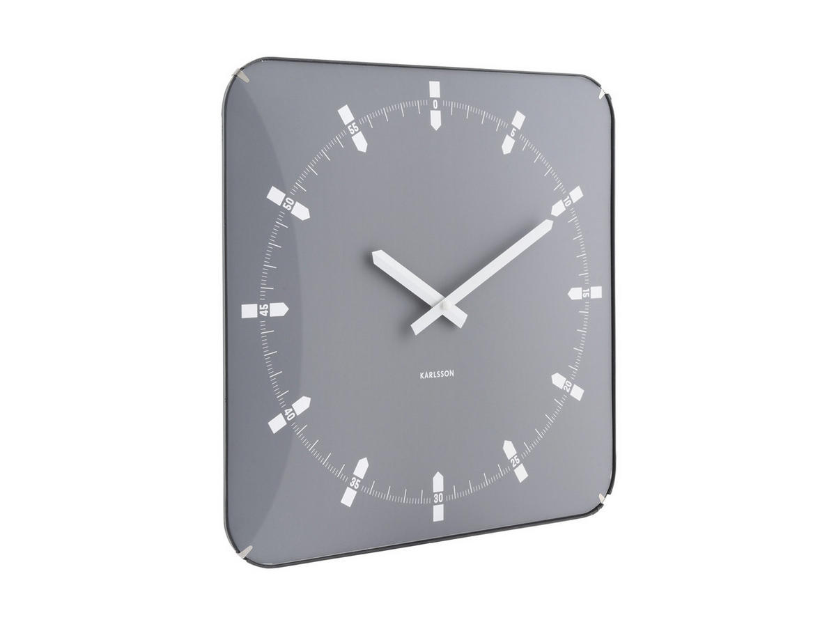 WANDUHR Sucinto Dome Grau 4.5/35/35 cm - Grau, Kunststoff (35/35/4.5cm) - Karlsson