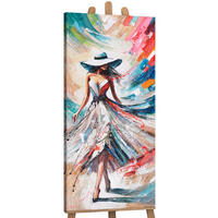 GEMÄLDE Aufsteigende Anmut auf Keilrahmen 115x50 cm - Multicolor, Holz (115/50cm) - YS-art gallery