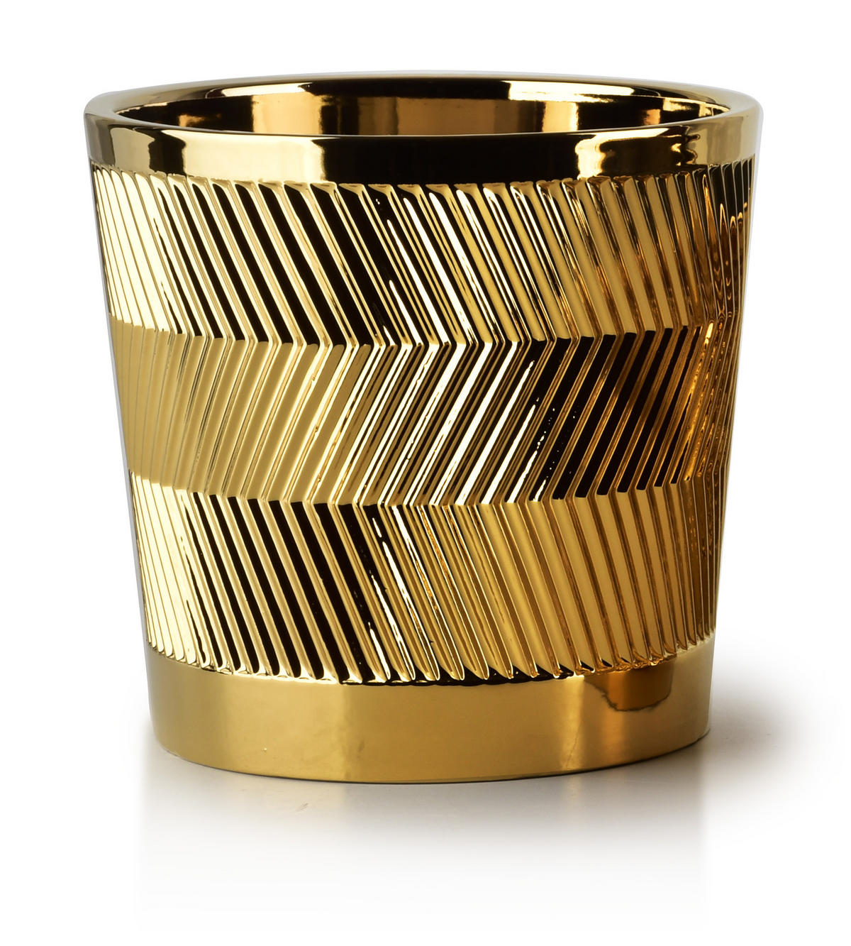 BLUMENTOPF Neva Gold 20/20/19 cm Keramik - Goldfarben, Keramik (19cm) - Mondex