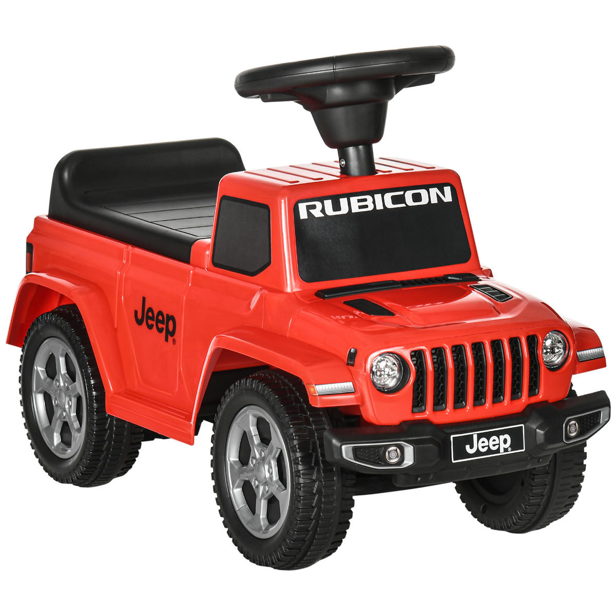 KINDER RUTSCHAUTO, Rot, Kunststoff+ Metall - Rot, Metall (63.5/29/42cm) - AIYAPLAY