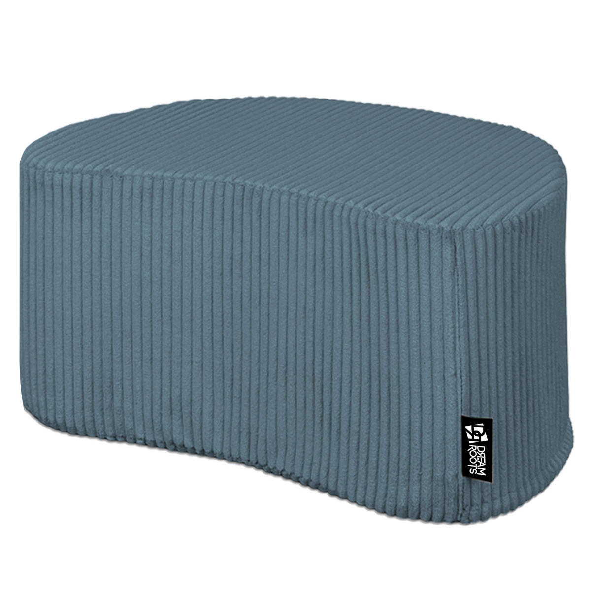 SITZSACK Halbmond 54/36/35 cm, weicher Cord 420 g/m², Meerblau - Dunkelblau, Textil (36/35/54cm) - Dreamroots