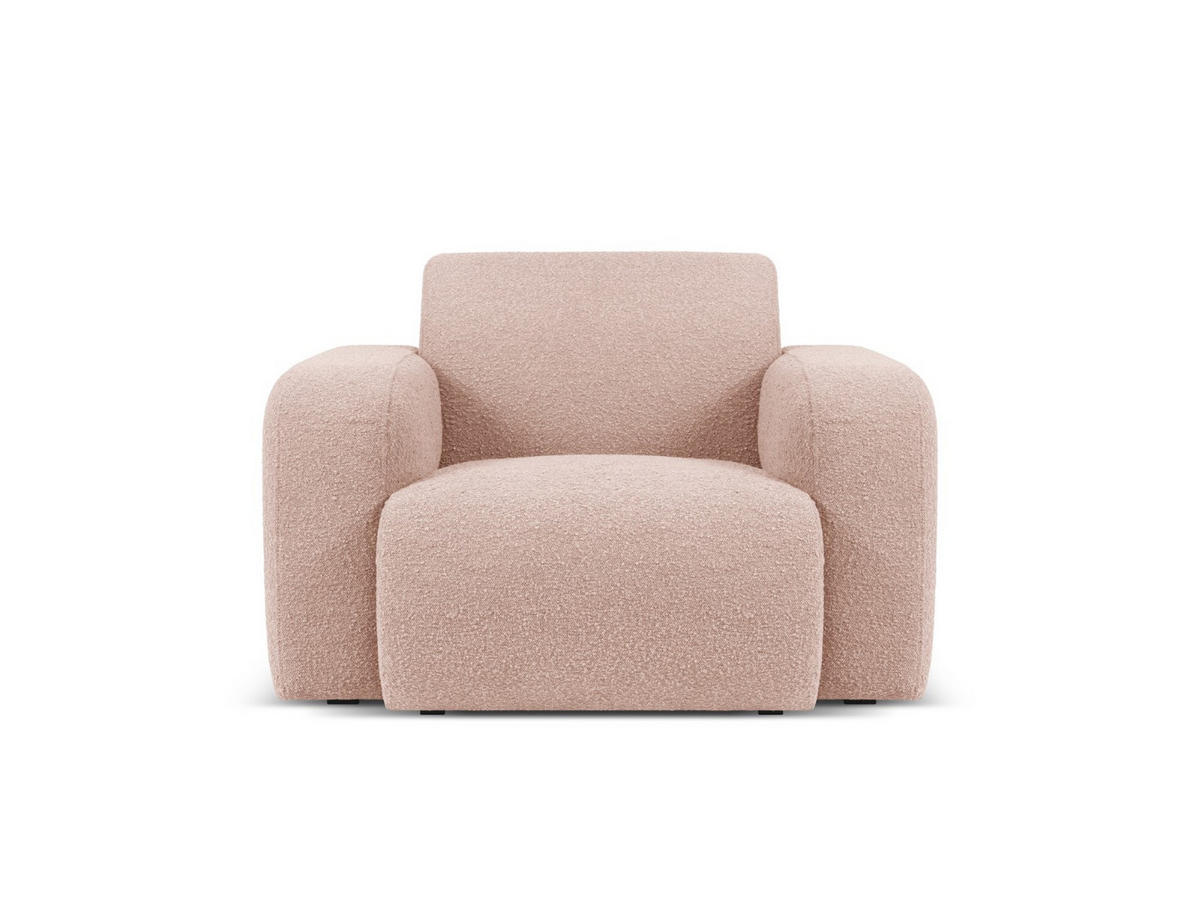 SESSEL Molino aus Boucle puderrosa - Pink, Textil (95/72/105cm) - Micadoni