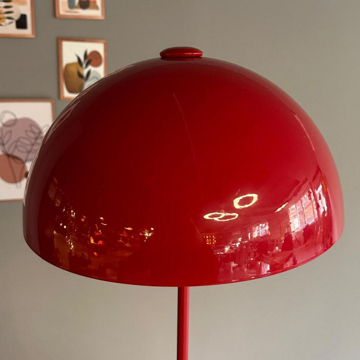 STEHLEUCHTE Umbra 170 Cm - Rot, Metall (37/37/170cm) - Bamyum
