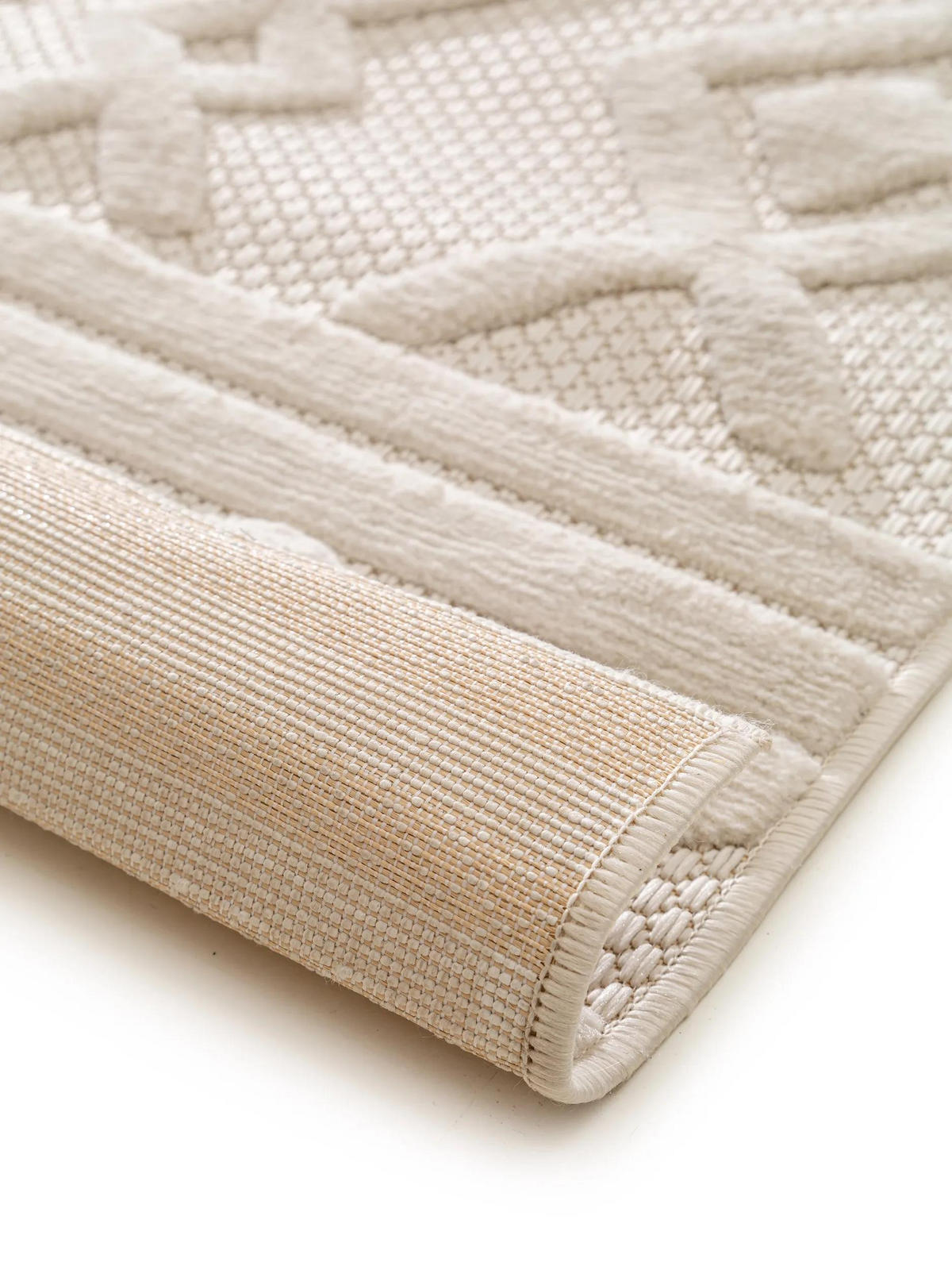 OUTDOORTEPPICH Bonte Cream 80x150 cm - Creme, Textil (80/150cm) - benuta Nest