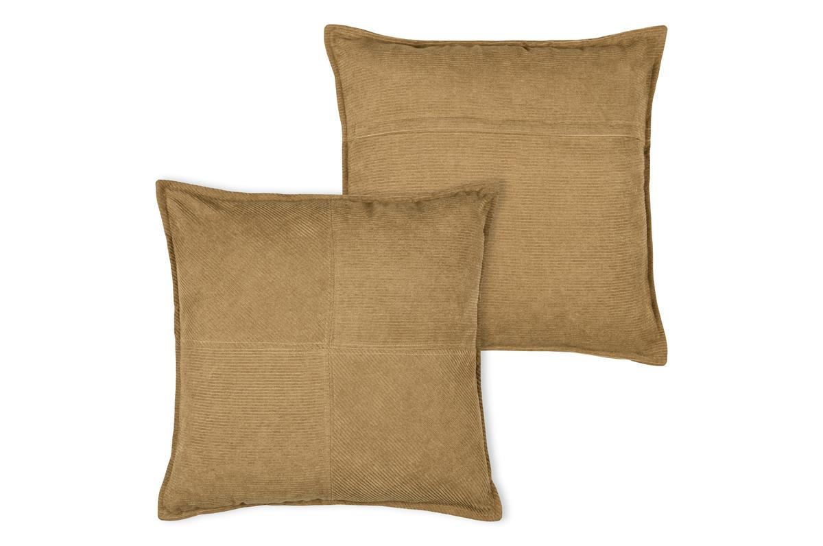 DEKOKISSEN aus Samt Dandy 45/45/4 cm - Gelb, Textil (45/45cm) - STOF