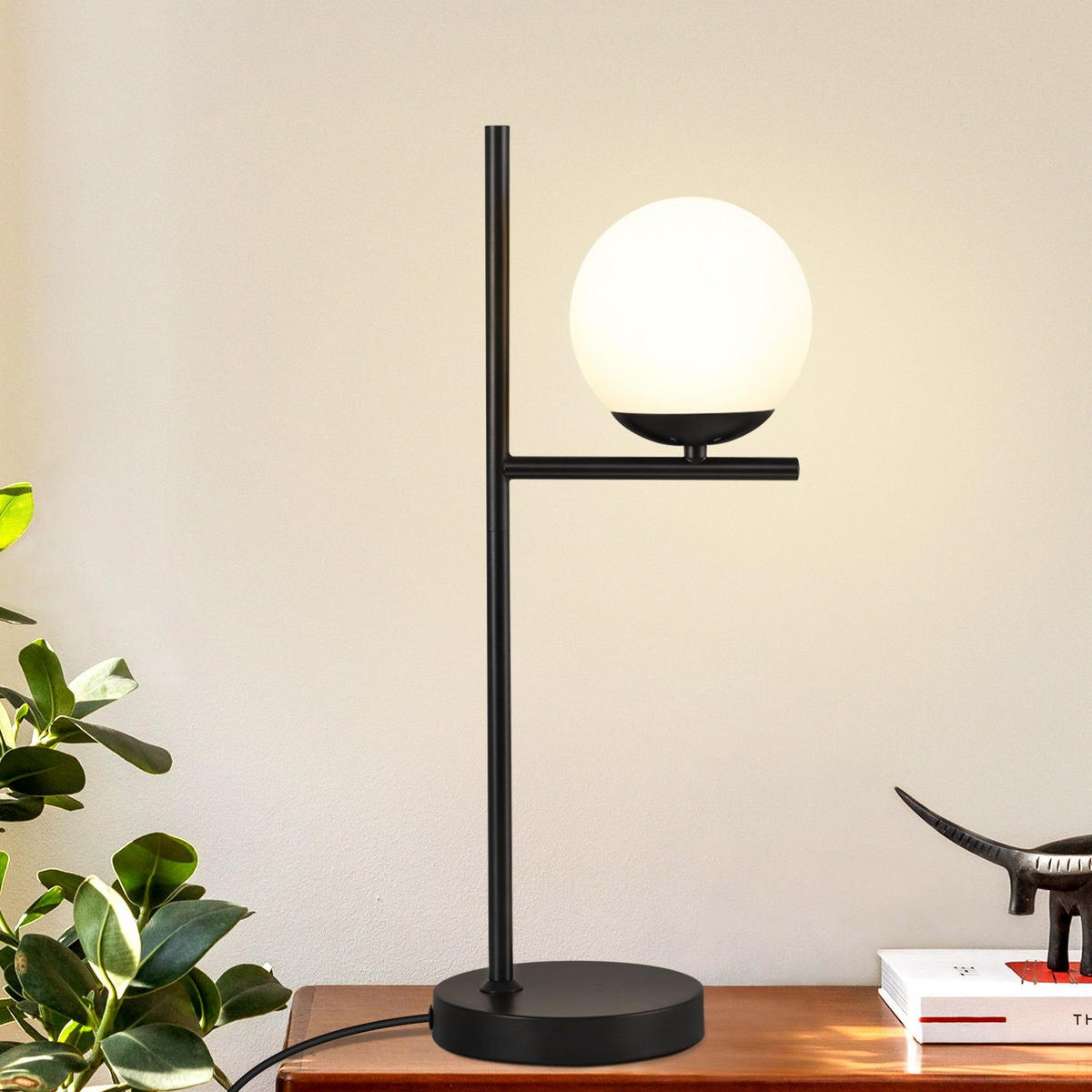 TISCHLEUCHTE Oase 22/22/50 cm - Schwarz, Metall (22/22/50cm) - Nettlife