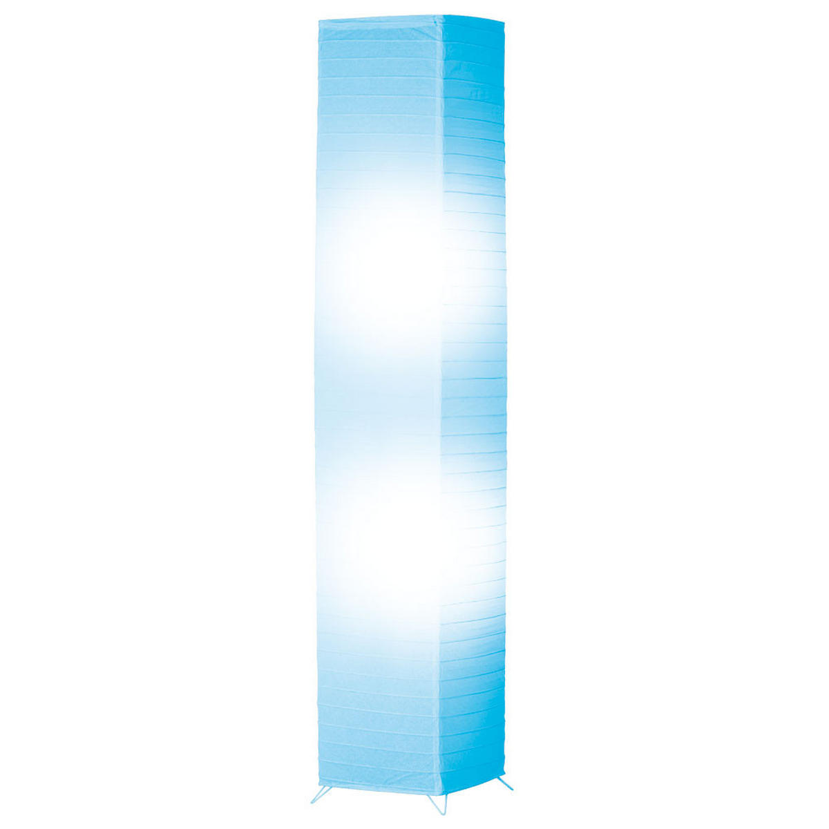 LED STEHLEUCHTE BAMBOO Weiß - Weiß, Papier (25/25/130cm)