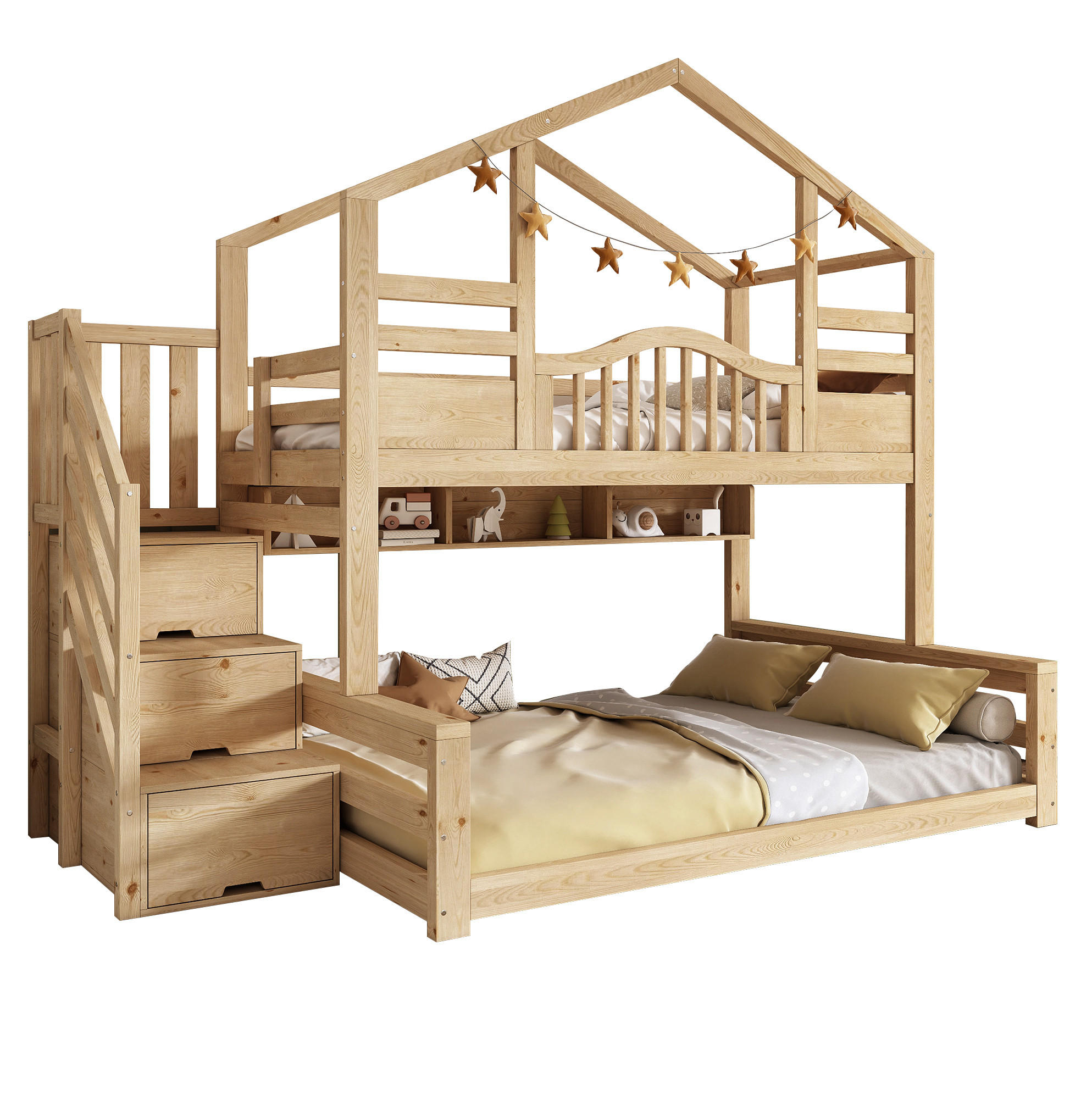 Ivmeu Etagenbett Beige 140x200 cm