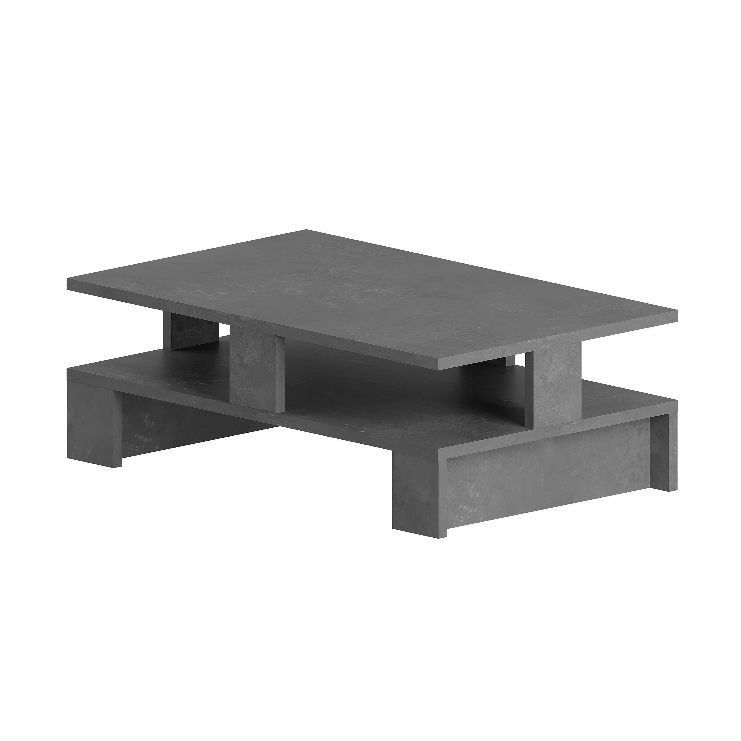 COUCHTISCH Mansu Grau 80/27.5/50 cm - Grau, Holzwerkstoff (27.5/80/50cm) - Decortie