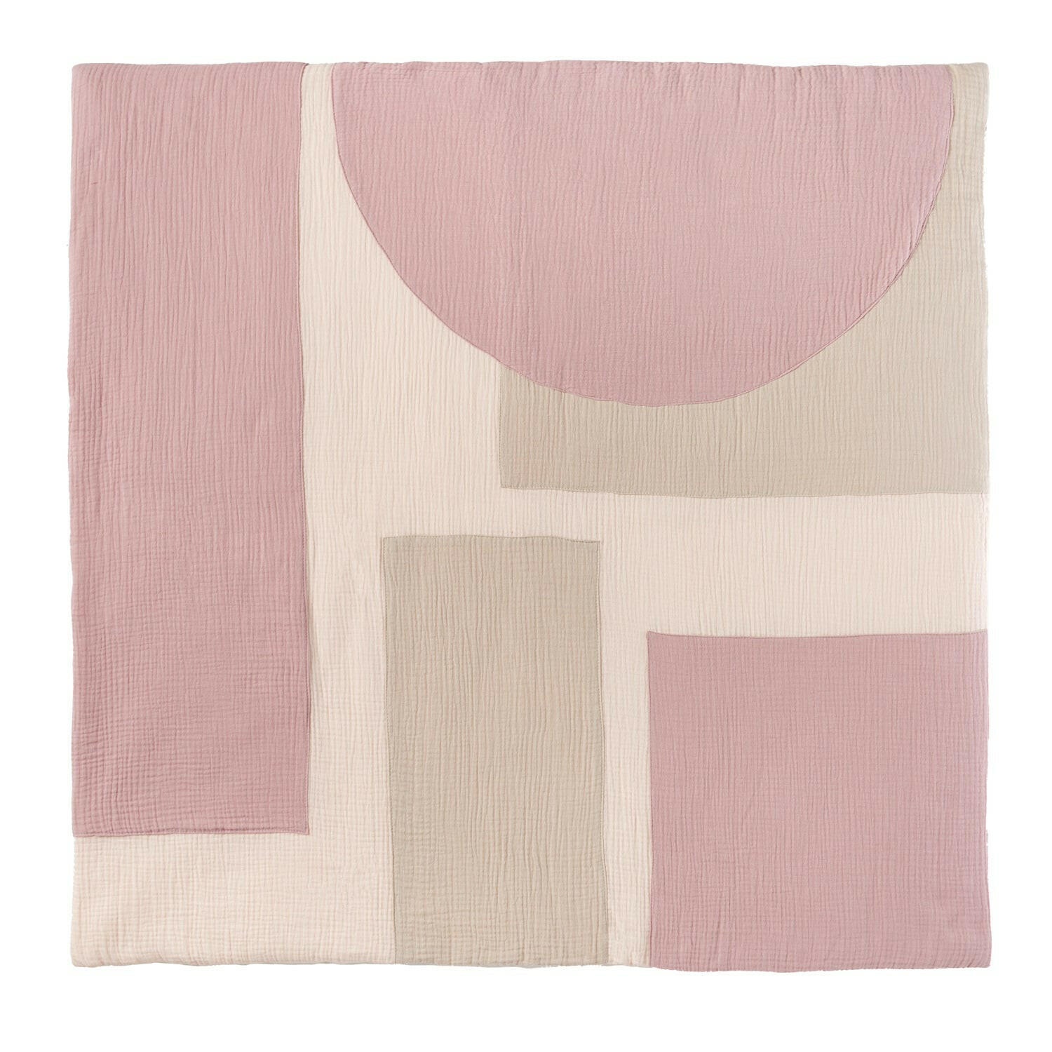 KRABBELDECKE Musselin Altrosa - Altrosa, Textil (100/100cm) - nordic coast company