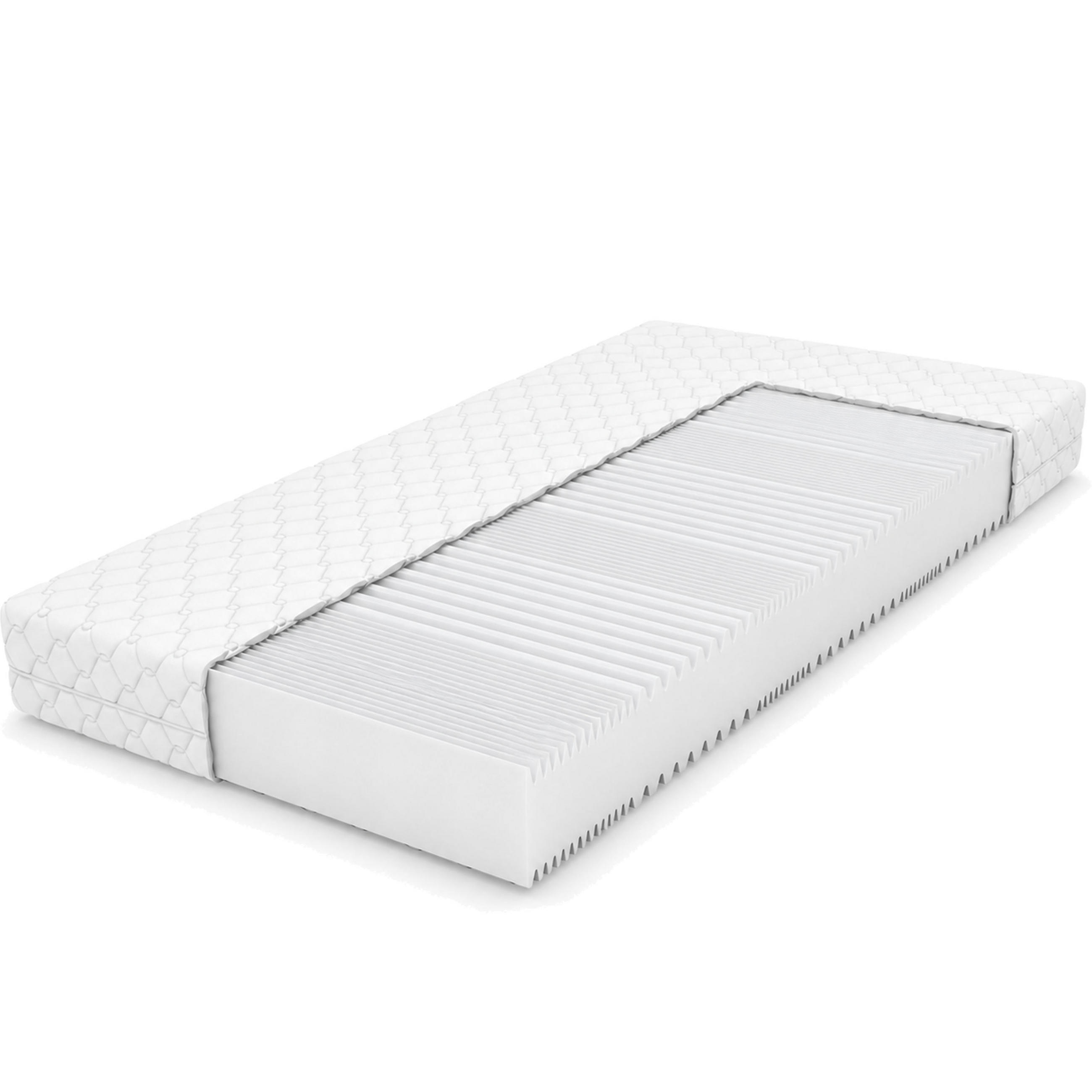 KOMFORTSCHAUMMATRATZE Wellness Stella 140x200 cm weich Höhe ca. 14,75 cm - Weiß, Textil (140/200cm) - Schlafschatz
