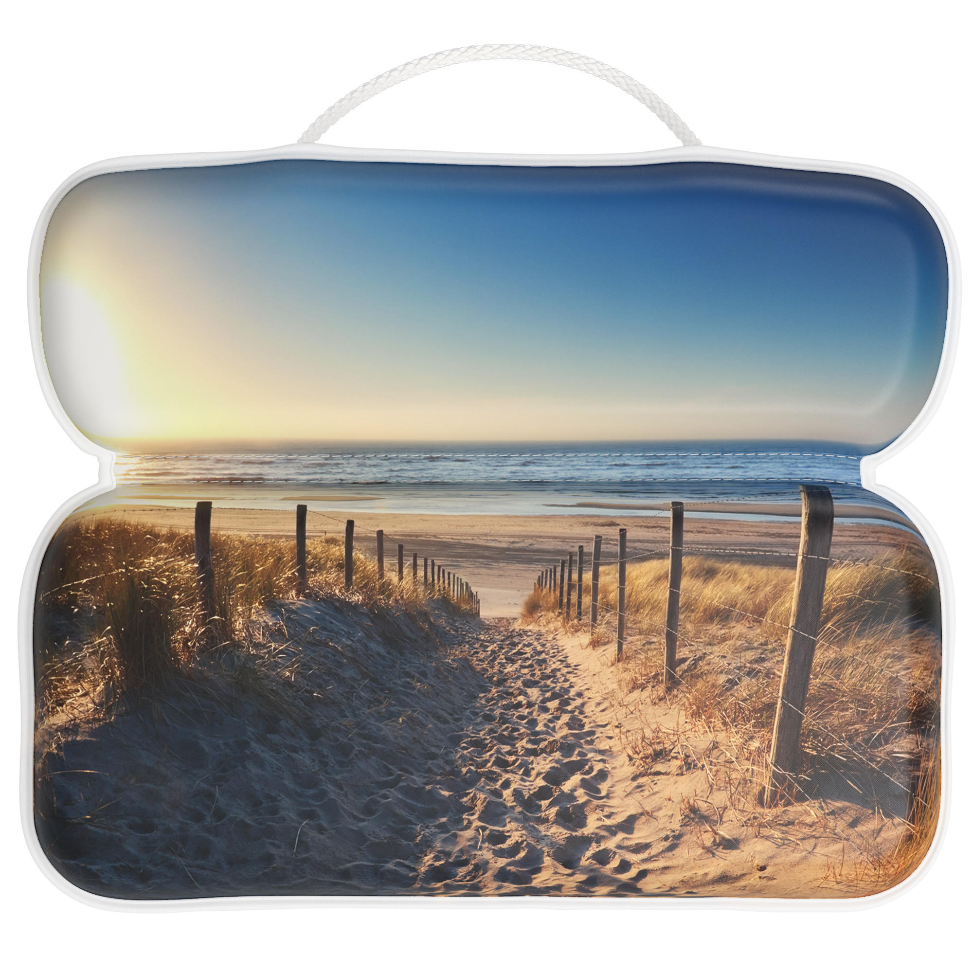 BADEWANNENKISSEN Düne - Beige, Kunststoff (39/5.5cm) - Sanilo