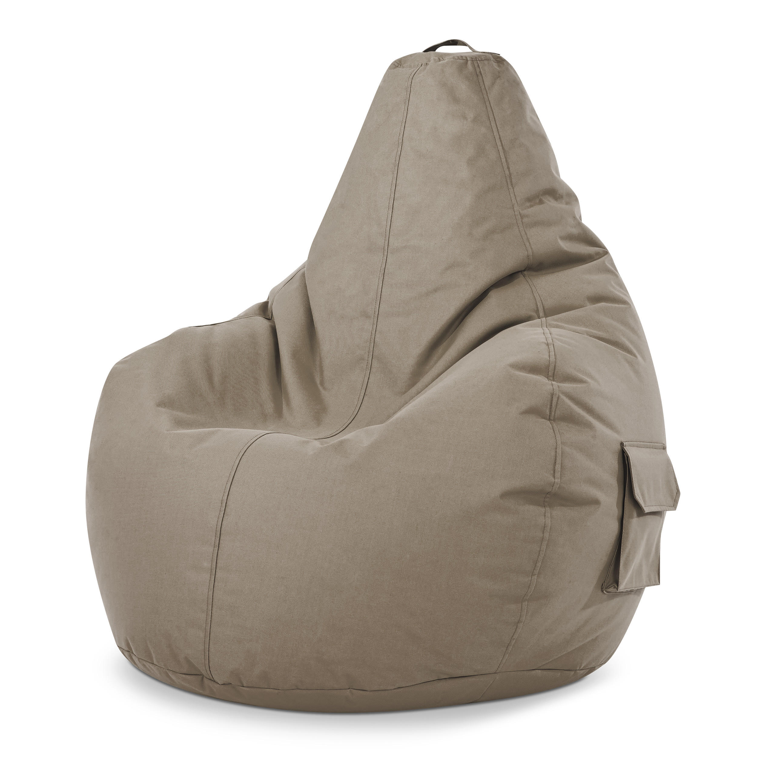 SITZSACK Lounge Chair "Cozy" 80x70x90cm - Braun, Textil (70/90/80cm) - Green Bean