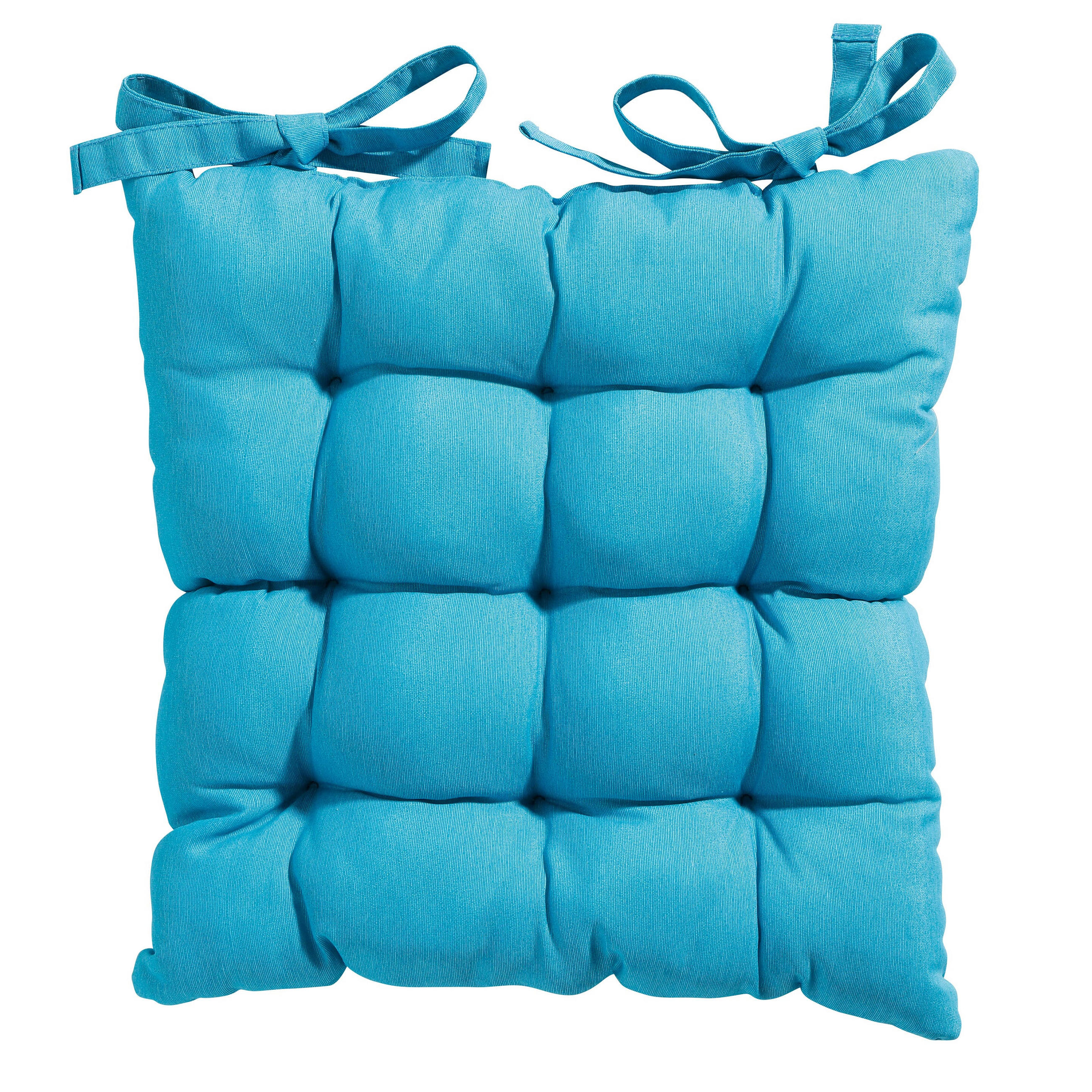 SITZKISSEN Panama 46/46 cm 4er-Set - Blau, Textil (46/6/46cm) - Madison
