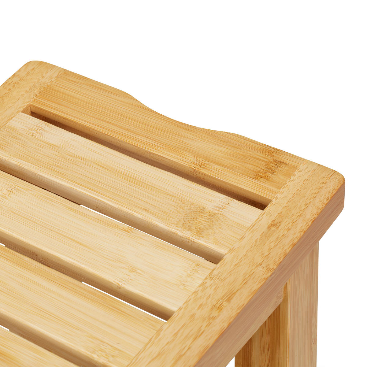 KOUPELNOVÝ hoker - světle hnědá, dřevo/plast (48/45.5/25cm) - Relaxdays