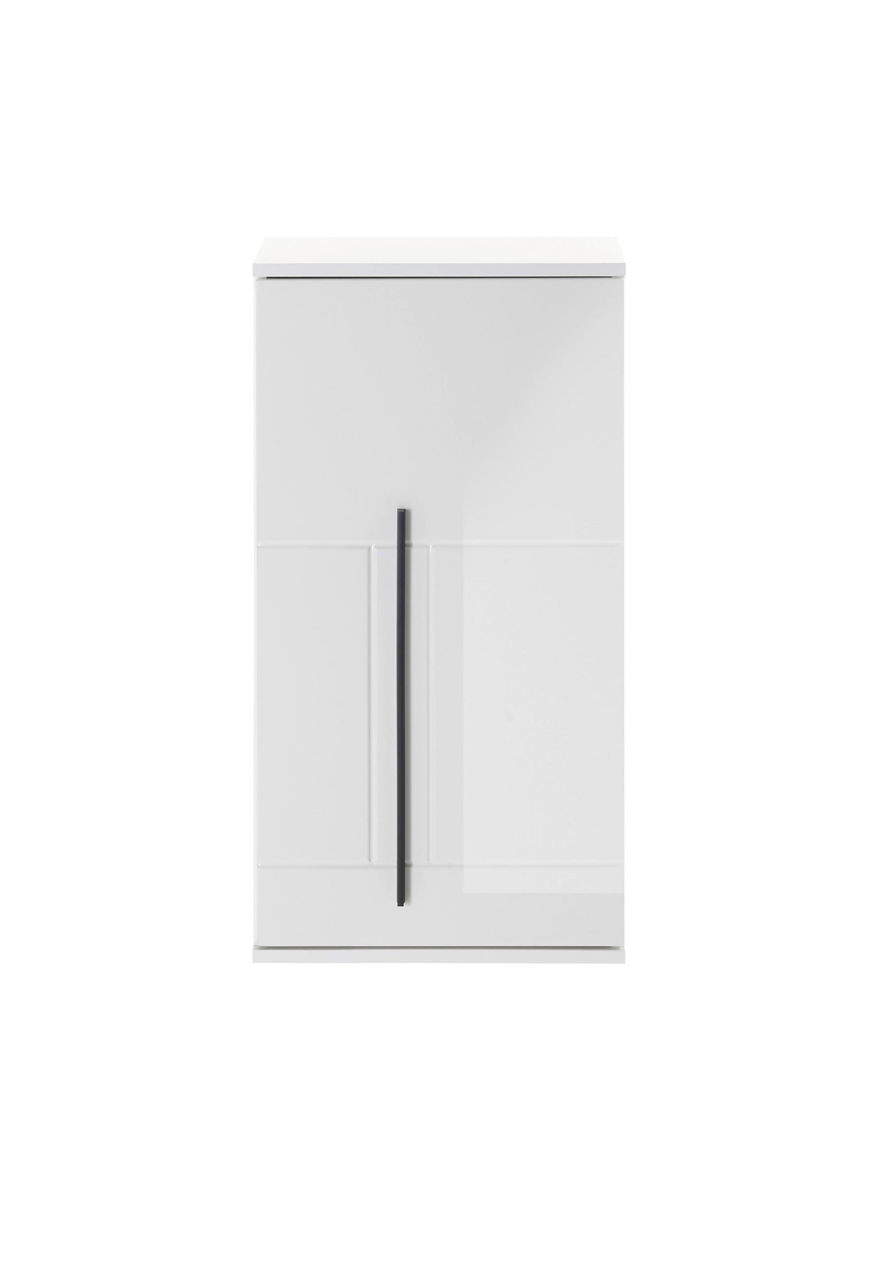 HÄNGESCHRANK M12 Weiß Hochglanz 45/85/30 cm - Weiß Hochglanz, Holzwerkstoff (45/85/30cm) - Livojo