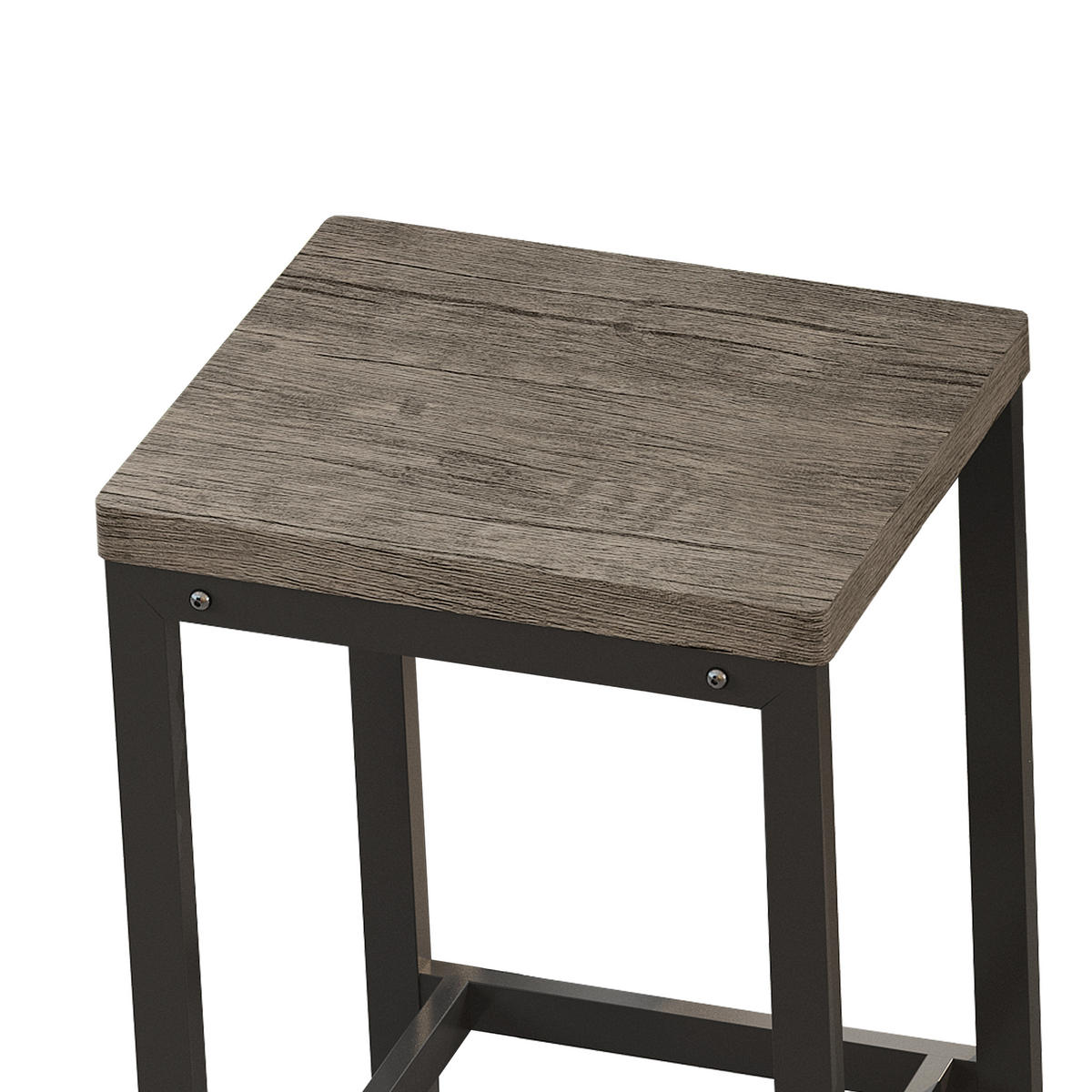 BARMÖBEL-SET 148/40/90 cm braun und grau mit 3 Hockern aus MDF und Metall - Braun, Holzwerkstoff (148/90/40cm) - OKWISH