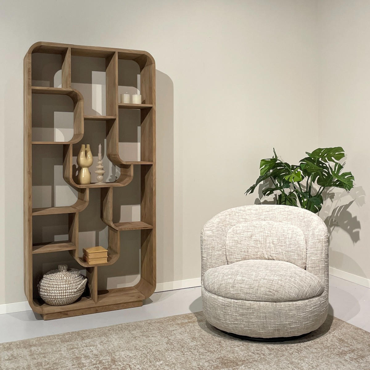 SESSEL Britt Beige 85/84/76 cm - Beige, Textil (84/76/85cm) - Livingfurn