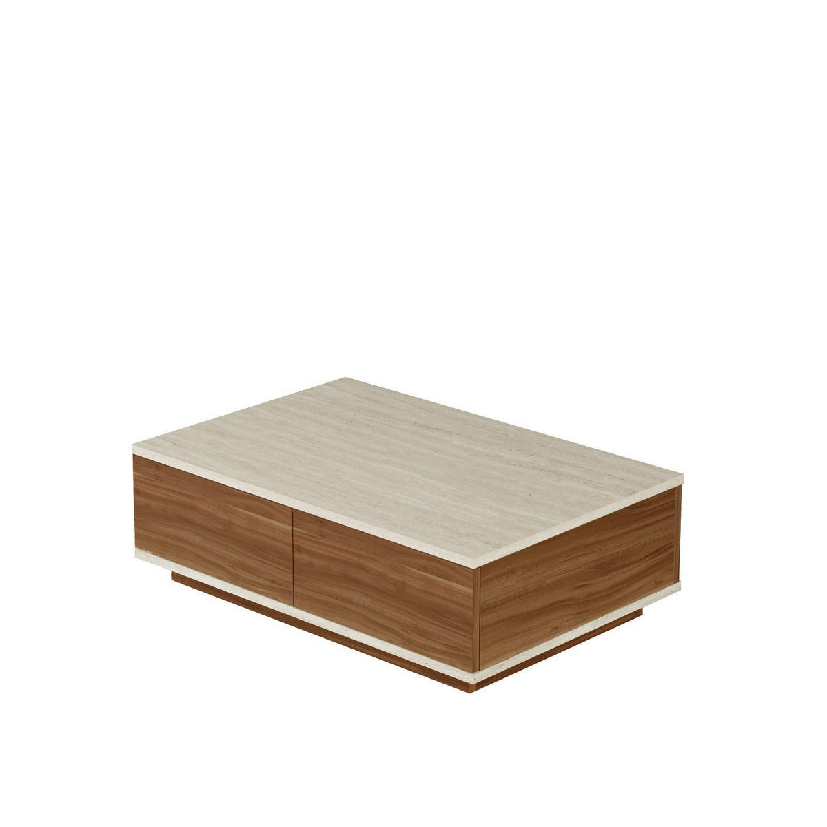 COUCHTISCH FR14 Kiefer/Weiß - Weiß/Kieferfarben, Holz (60/90/28cm) - Habitat Garten