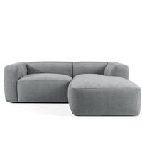ECKSOFA RECHTS FUBBO, Grau - Grau, Holz/Holzwerkstoff (225/176cm) - KONSIMO®