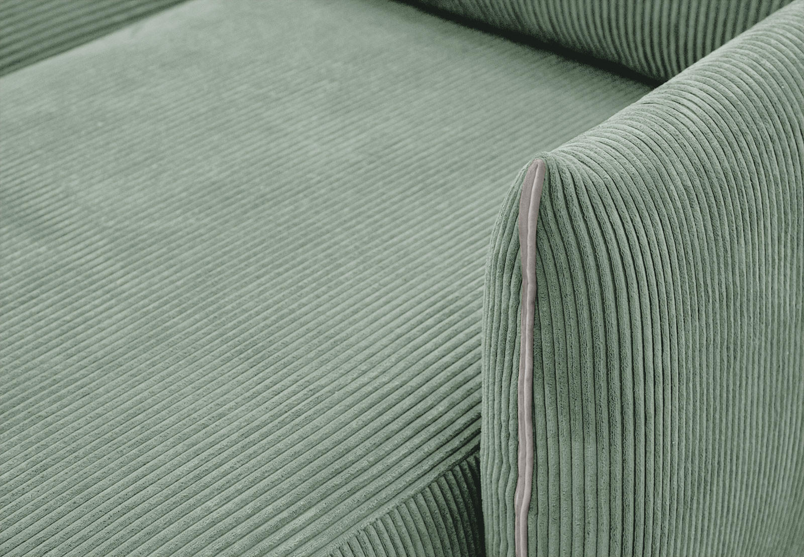 Thumbnail - Courtois Laville Ecksofa, Mintgrün, Textil, L-Form, Ottomane rechts,L-Form, 294x173 cm, Wohnzimmer, Sofas & Couches, Woh...