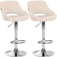 BARSTOL Milet i tyg, set om 2 - Cremefärgad, Textil (47/85/48cm) - CLP