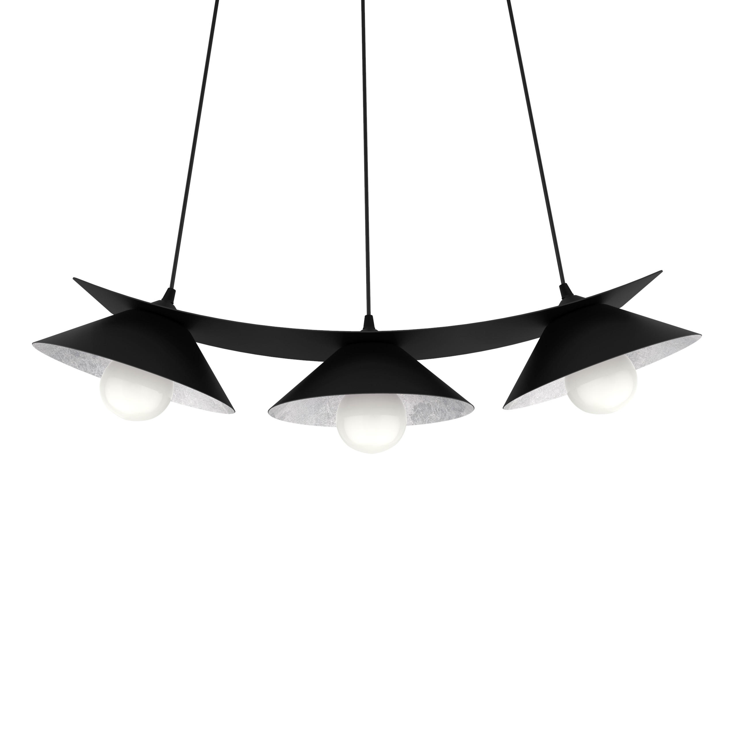 Lumicom Hängeleuchte Schwarz 25x16x70 cm