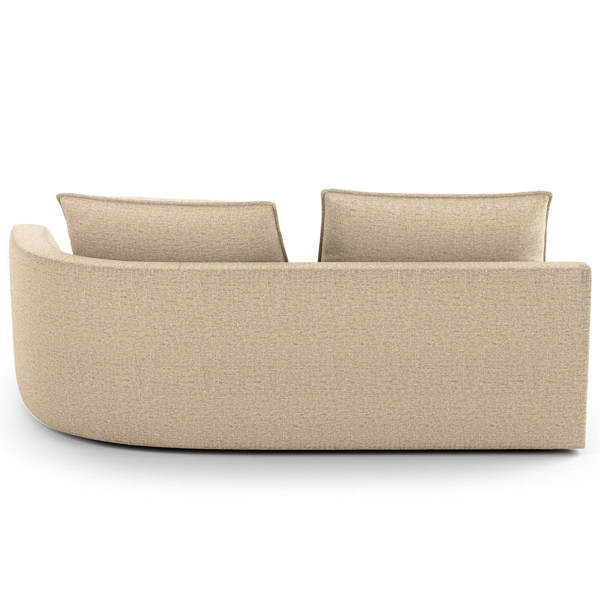 OTTOMANE - modular - Taupe/Schwarz, Kunststoff/Textil (196/82/146cm) - home24