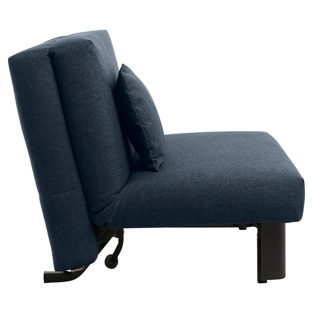 FALTSESSEL Kalomira Bezug Flachgewebe Metall schwarz / blau - Blau, Kunststoff (100/85/85cm) - 58aufmkessel
