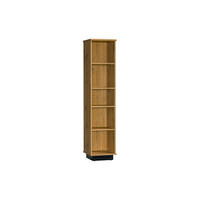 BÜCHERREGAL LAMI 10 40/176/36 cm in Wotan Eiche / Schwarz Matt - Eiche Wotan/Schwarz, Holzwerkstoff (40/176/36cm) - Deine Möbel 24