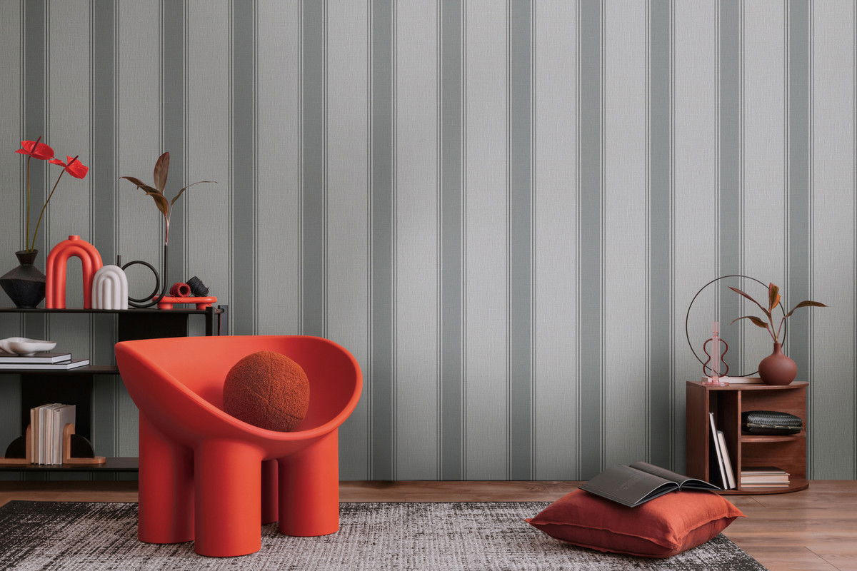 VLIESTAPETE Grau 53/1005 cm - Grau, Textil (53/1cm) - KUNSTLOFT