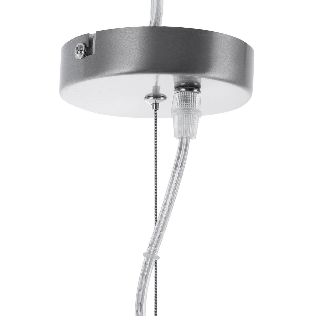 HÄNGELEUCHTE Alikos 38/38/129 cm - Transparent, Glas (38/38/129cm) - Beliani